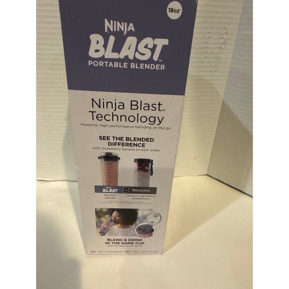 Ninja BC151NV Blast Portable Blender, Cordless, 18oz. Vessel, Personal Blender - Picture 4 of 7
